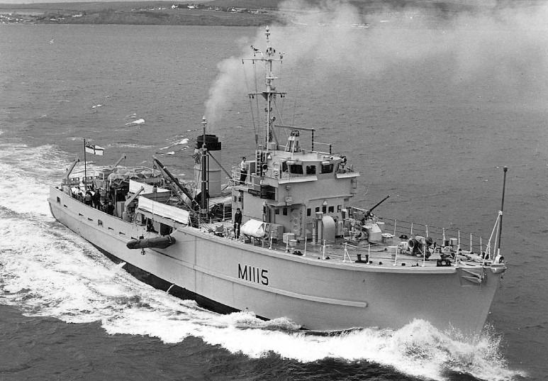 HMS Bronington in her prime: Pic Royal Navy