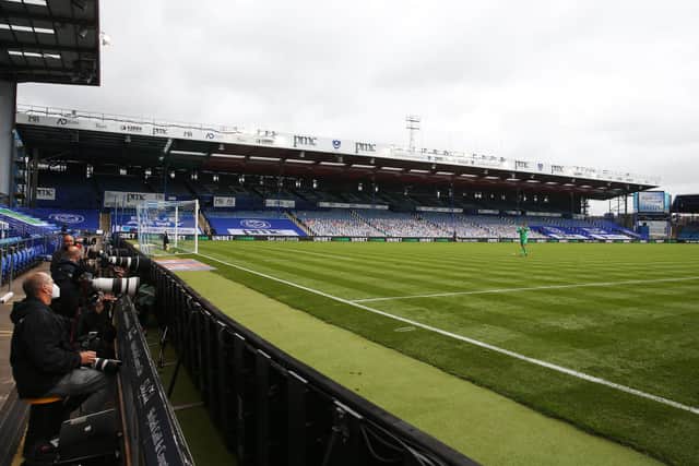 Fratton Park remains closed to fans