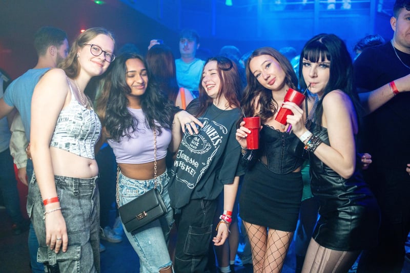 Freshers enjoying their first night out in Portsmouth during Freshers Week 2023. Revellers packed out Pryzm and Astoria on Saturday, September 23.