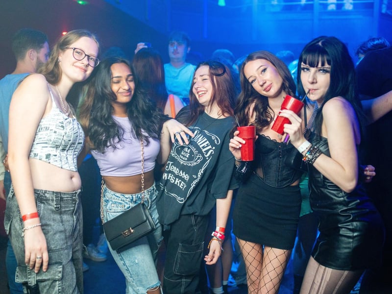 Freshers enjoying their first night out in Portsmouth during Freshers Week 2023. Revellers packed out Pryzm and Astoria on Saturday, September 23.