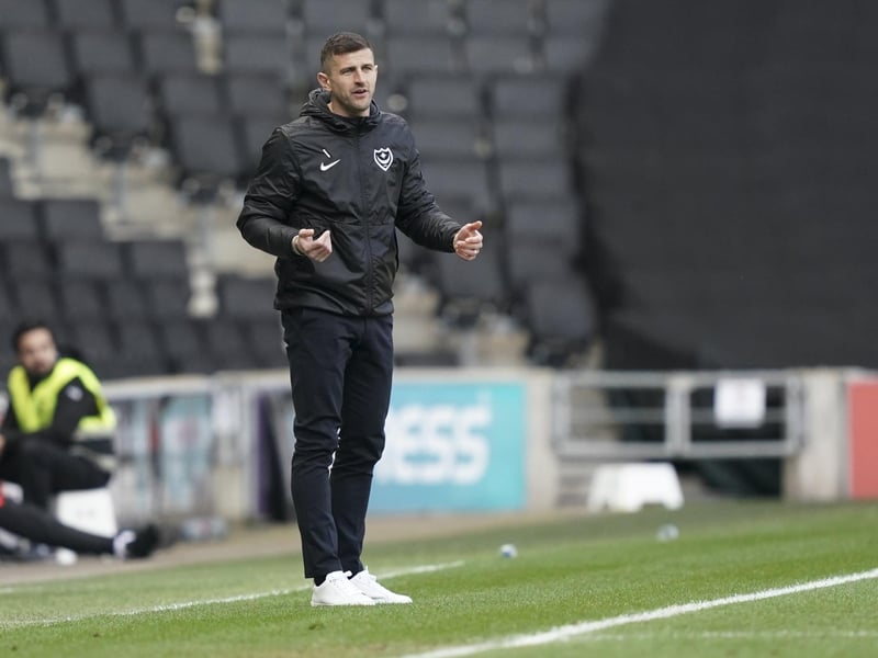 Action from today's clash at MK Dons.