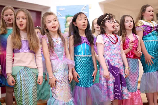 Mermaids during their performance. Picture: Sally Tiller