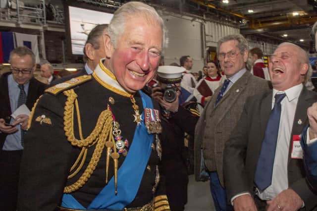 Prince Charles, the Prince of Wales pictured attending the official commissioning ceremony of HMS Prince of Wales on December 10, 2019 in Portsmouth. Photo: Arthur Edwards - WPA Pool/Getty Images
