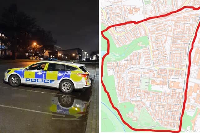 Police issued a dispersal order around the Alver Village Square, in Gosport, following reports of anti-social behaviour. Picture: Gosport police.