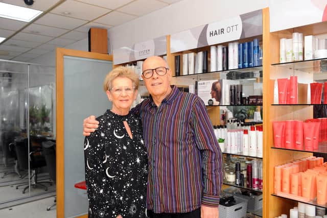 Barbara Ott and her husband Otto are celebrating 45 years since their business Hair Ott was established and they recently celebrated their Golden Wedding Anniversary.
Picture: Sarah Standing (250321-5395)