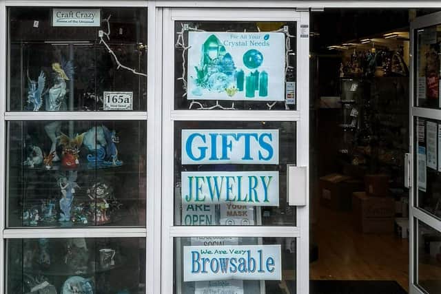 Owner of Craft Crazy, Peter Fisher, said it was a 'great relief' to reopen after lockdown.