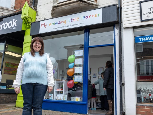 My Amazing Little Learner opened its doors on March 11, welcoming children from the local community to try out its variety of fun learning tools. Owner Michelle Duffy at her shop opening. To get in contact with the owner, call the shop on 07540153141.