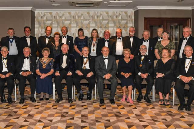 Members of the Rotary Club of Fareham at the Solent Hotel Whiteley together with the VIPs. Photos by Kim Collins.