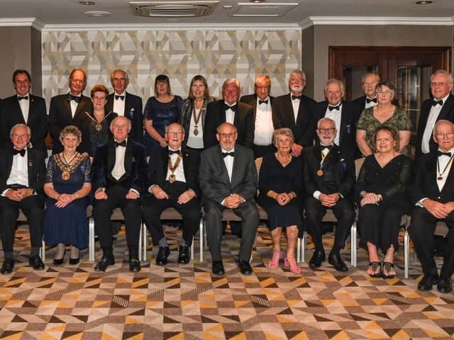 Members of the Rotary Club of Fareham at the Solent Hotel Whiteley together with the VIPs. Photos by Kim Collins.