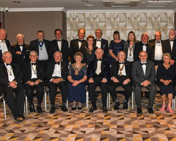 Members of the Rotary Club of Fareham at the Solent Hotel Whiteley together with the VIPs. Photos by Kim Collins.