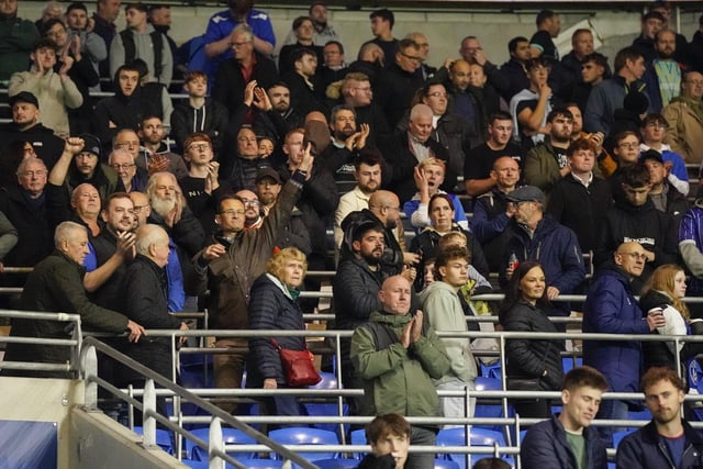 Pompey fans stayed right to the end, despite their side's poor showing in Wales.