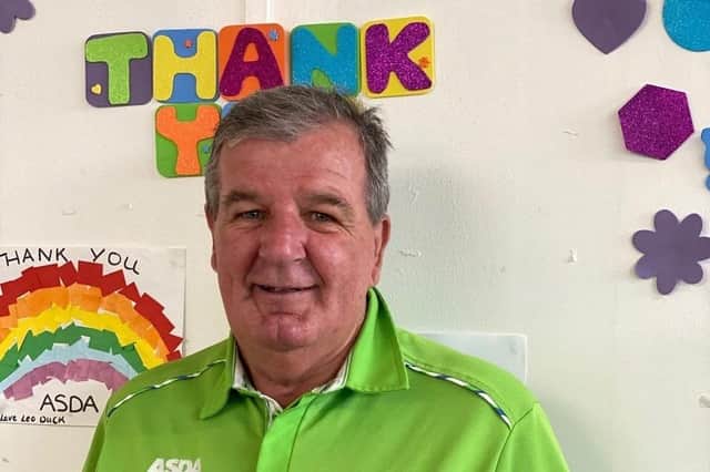 Philip Colley was out delivering for Asda in Lee-on-the-Solent when a customer began to feel unwell and complained that she could not see.