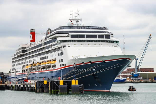 Today Portsmouth International Port has welcomed Fred. Olsen's Cruise Line's Borealis for the first time, which is one of their newest additions to their fleet.
Picture: Andrew Sassoli-Walker