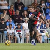 Triallist Levi Andoh featured fir Pompey against the Hawks and Gosport at the weekend, but has now left the club. Picture: Jason Brown/ProSportsImages