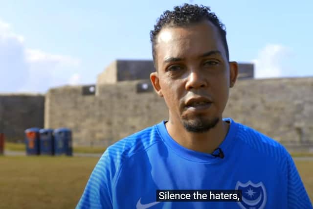 Majid Dhana reciting 'Illuminated Voices' in Portsmouth anti-discrimination film
