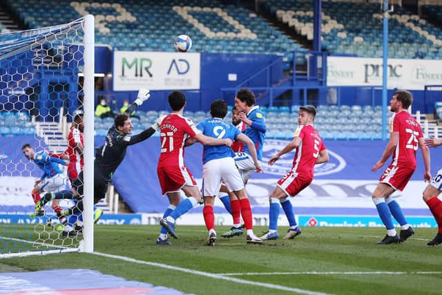 Pompey created little in the second half on Saturday