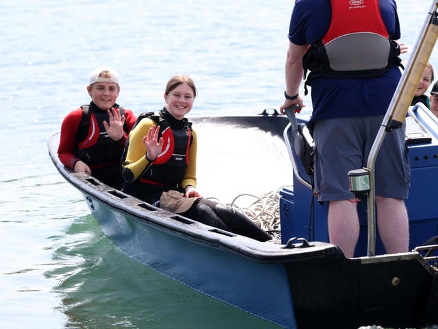 Pictured is are some more of the Gosport Sea Cadets enjoying the event.
Picture: Sam Stephenson.