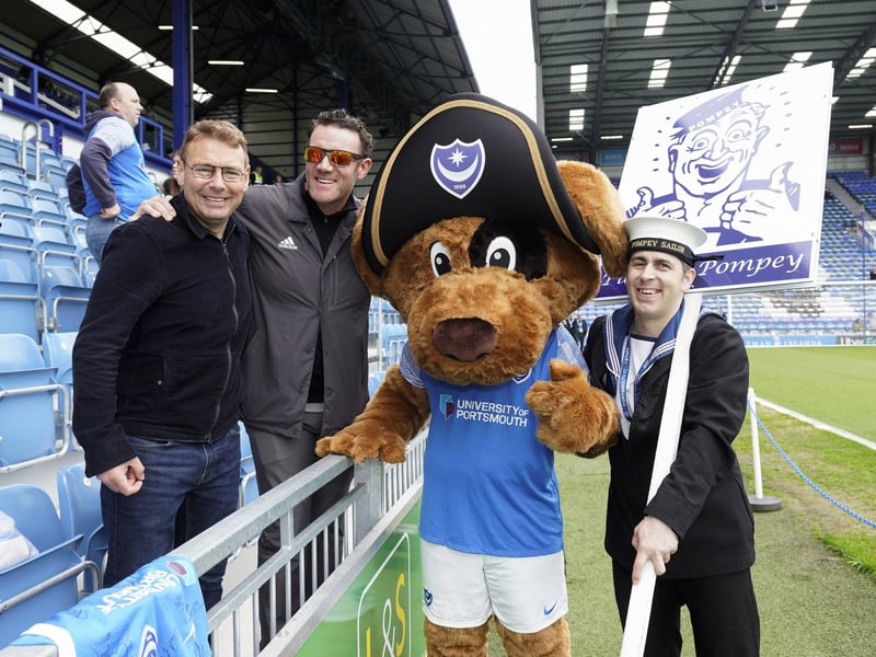 Blues fans were out in force for Pompey's final game of the season against Wycombe