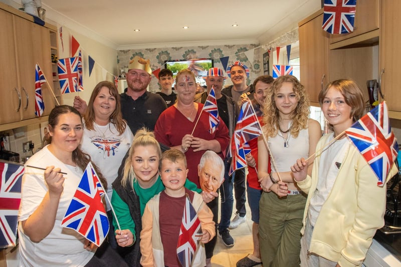 The residents of Monkwood Close, Leigh Park wouldn't let the rain dampen their spirits, with Sabrina Coleman welcoming her neighbours into her house for a party.
