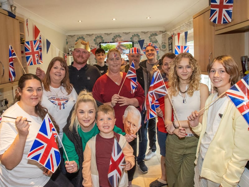 The residents of Monkwood Close, Leigh Park wouldn't let the rain dampen their spirits, with Sabrina Coleman welcoming her neighbours into her house for a party.