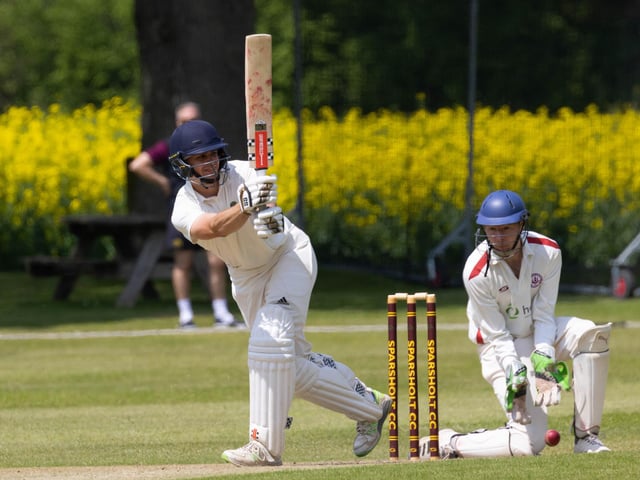 Sparsholt batting against Portsmouth & Southsea. Picture: Bob Selley