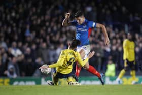 Gareth Evans skippered Pompey in their FA Cup fifth round clash with Arsenal in March. Picture: Joe Pepler