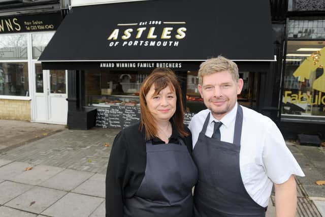 Karen and Paul Astle, who run Astles of Portsmouth in Copnor, have made changes to keep staff and customers safe during the pandemic.
Picture: Sarah Standing (180854-2624)