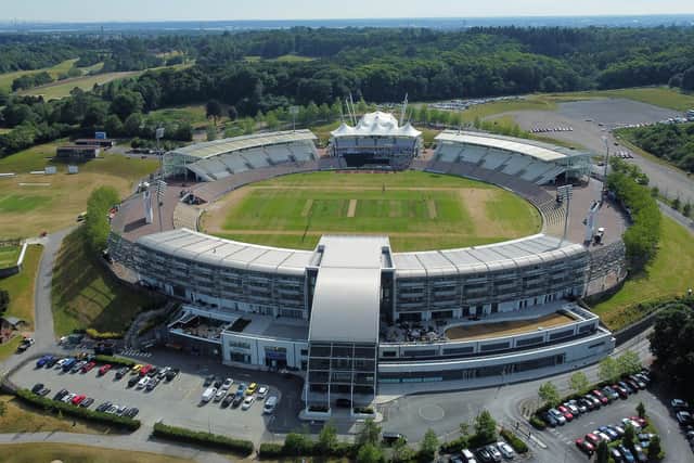Aerial view of Hampshire's Utilita Bowl. Picture: Mike Hewitt/Getty Images