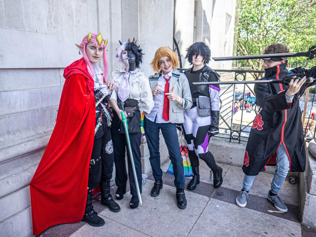 Portsmouth Comic Con 2023 at Portsmouth Guildhall on Saturday 3rd June 2023
Pictured: People dressed up at the event
Picture: Haibur Rahman