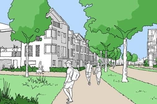 CGI pictures of how Tipner East in Portsmouth could look Picture: Vivid