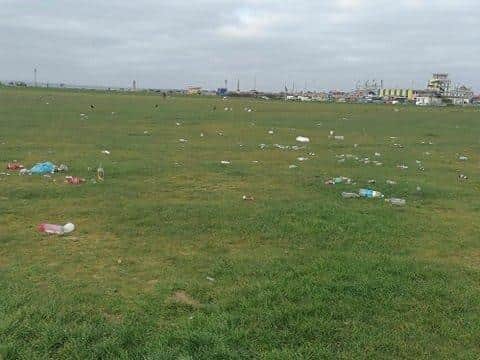 Large amounts of litter left on Southsea Common.

Picture: Kate Davenport