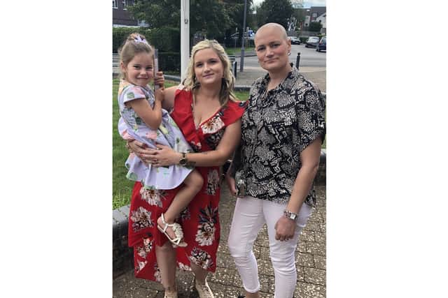 Gracie with Kelly Holden and her partner Chloe Staples