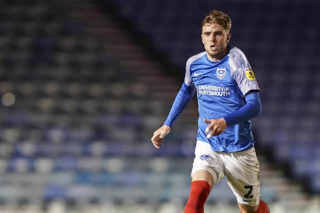 Pompey defender Zak Swanson