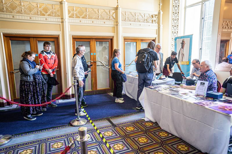 Two former Doctors met with fans at this year's Comic Con. Peter Davison and Colin Baker - who played the fifth and six incarnations respectively - signed autographs and spoke to Whovians at the event. They were also joined by Nicola Bryant, who played Peri Brown across both their tenures.
Pictured: People dressed up at the event
Picture: Haibur Rahman