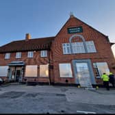 The Manor House getting boarded up. Pic: Hab Rahman