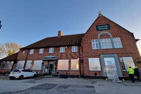 The Manor House getting boarded up. Pic: Hab Rahman