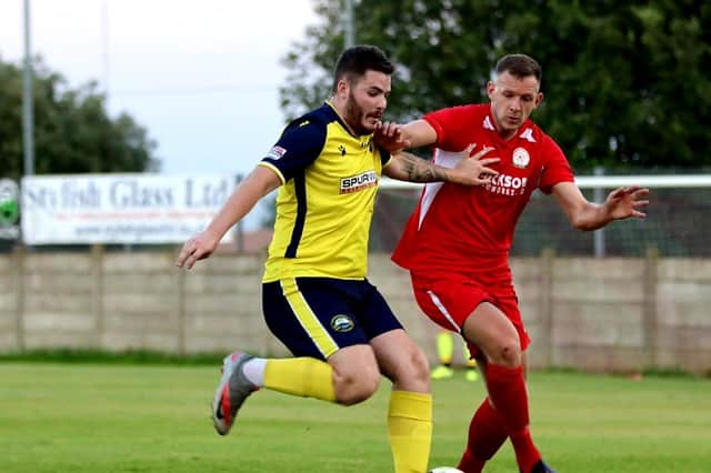 Bradley Lethbridge, left, is set for a brief spell away from Gosport Borough. Picture: Tom Phillips