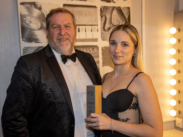Winners of the Community Business of the Year, Andy Shotbolt and Gemma Loader of Reeves of Petersfield.