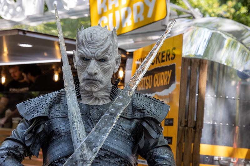 Not really the weather for The Ice King from Game of Thrones