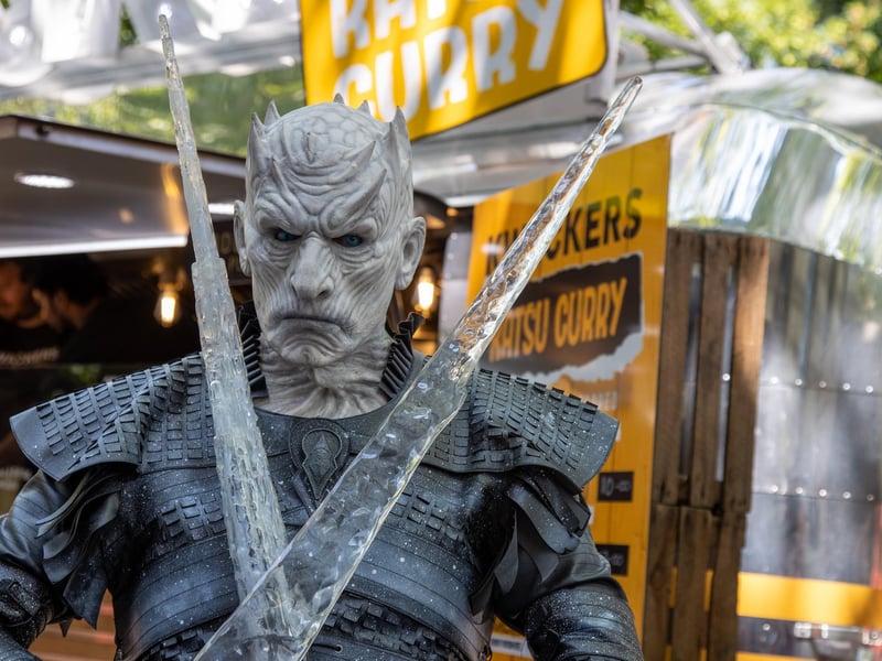 Not really the weather for The Ice King from Game of Thrones