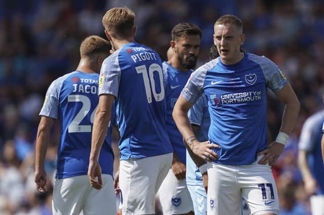 Portsmouth Ronan Curtis during the Pre-Season Friendly match between Gillingham and Portsmouth at the MEMS Priestfield Stadium, Gillingham, England on 16 July 2022.