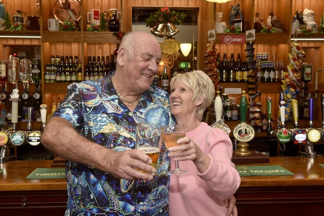 Landlords of The Northcote in Francis Avenue, Southsea, Barry Kewell (75) and wife Lynn (68) have been in the local pub trade 40 years and are thought to be the longest serving landlords in the city and maybe Hampshire.

Picture: Sarah Standing (121224-7756)
