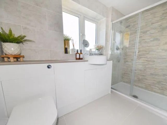 This property comes with five bedrooms, three bathrooms and three reception rooms as well as a spacious garden and parking.