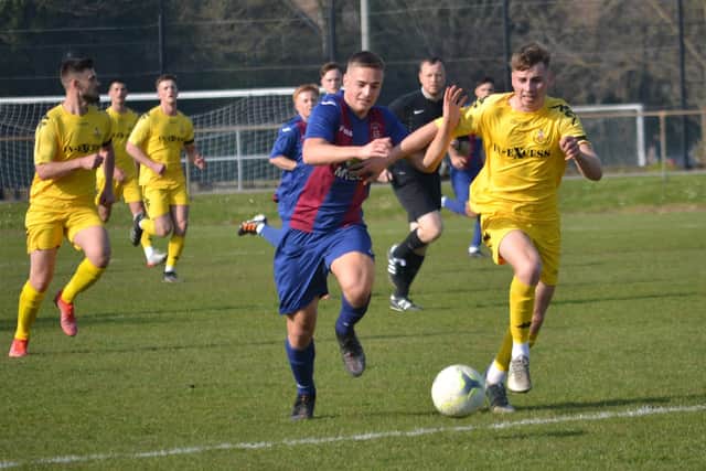 US Portsmouth's Cameron Quirke (maroon/blue) will be in action for the Navy against the RAF as the inter-services championship returns to Fratton Park this week. Picture: Charlotte Jeffes.
