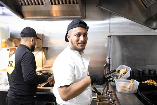 Chef Rumen Islam at work. The Grill Kitchen, Fratton Rd
Picture: Chris Moorhouse (jpns 240821-36)