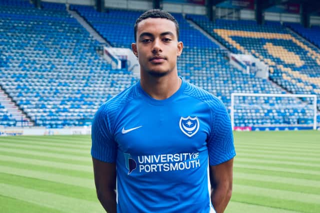 Miguel Azeez can't wait to play in front of the Pompey fans this season. Picture: Portsmouth FC