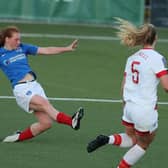 Jade Widdows, left, in action for Portsmouth. Picture by Dave Haines