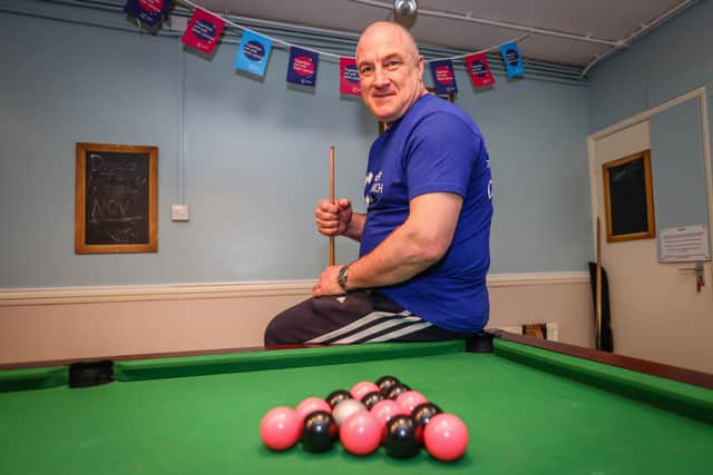 Andy is 'so pleased' to have beaten his fundraising target. Picture: Paul Collins