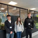 The second cohort of Fareham College T Level students to do their placement with Specsavers