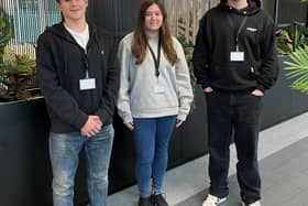 The second cohort of Fareham College T Level students to do their placement with Specsavers